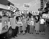 On the campaign trail, 